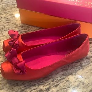 Kate spade satin ballet flats, size 7M